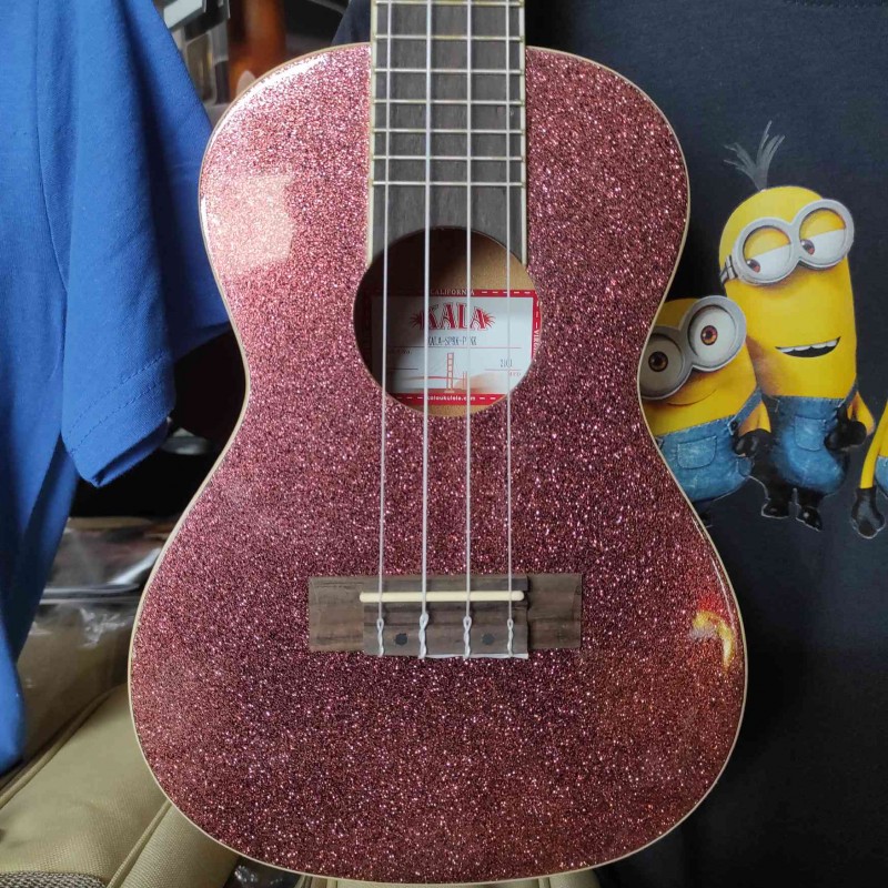 KA-SPRK-PINK Ukulele Concerto - Sparkle Pink - C/borsa