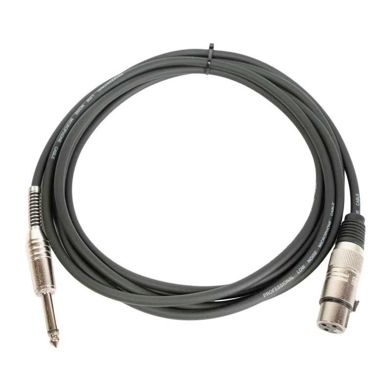 OQAN Cavo microfonico bilanciato XLR Femmina - Jack MONO - 3mt - QABLP XLRF - 3 - JM