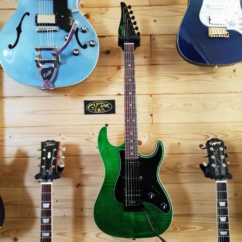 JET GUITARS - JS450 TGR Rosewood - Transparent Green