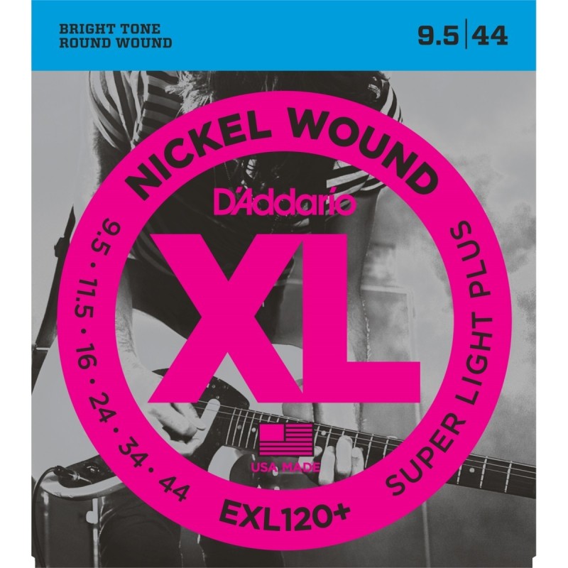 D'ADDARIO EXL120+ Corde Super Light per Elettrica - 9.5/44