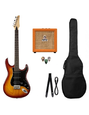 IBANEZ Silver Cadet - KIT chitarra elettrica IBANEZ con ampli ORANGE ed accessori