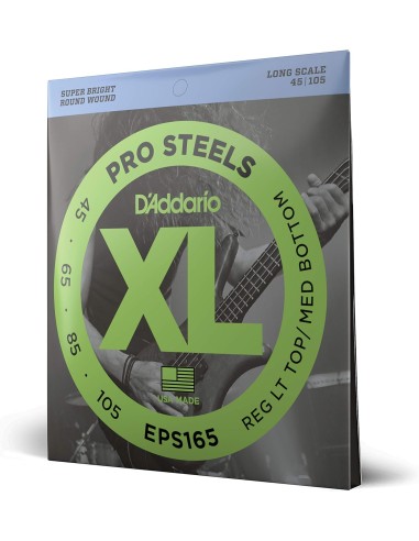 D'ADDARIO EPS165 ProSteels per Basso - Custom Light 45-105