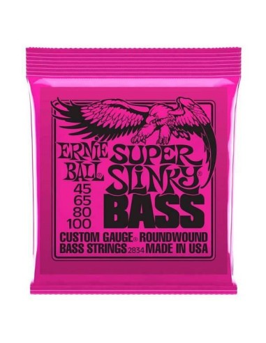 Ernie Ball 2834 SUPER SLINKY Muta 4 corde Basso Elettrico 45-100