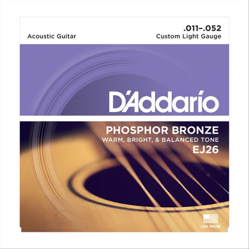 D'ADDARIO EJ26 Phosphor Bronze - 011/052 - per Acustica