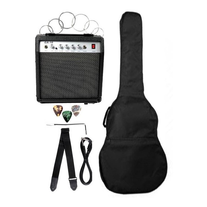 Luke&Daniel - KIT chitarra elettrica sunburst con ampli ed accessori