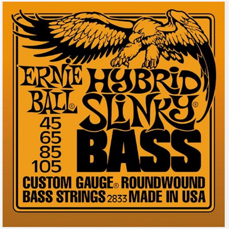 Ernie Ball 2833 HYBRID SLINKY BASS Muta 4 corde Basso Elettrico 45/105