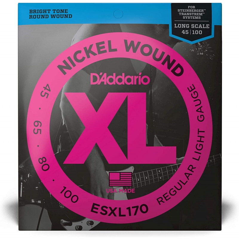 D'ADDARIO ESXL170 (per basso Steinberger) - Muta 4 Corde 045-100