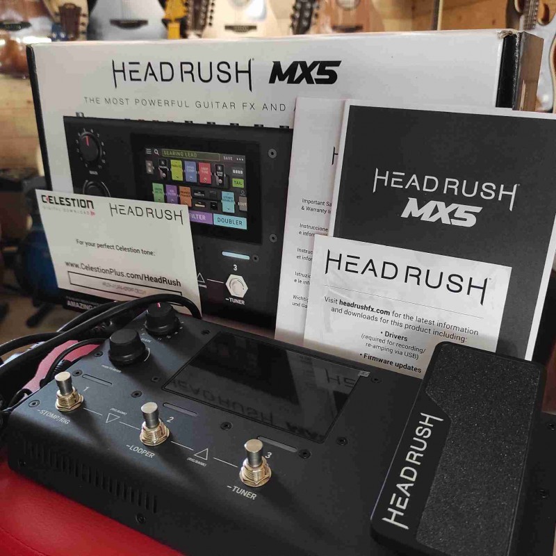 HEADRUSH MX5 - Modellatore di Amplificatori ed Effetti per Chitarra
