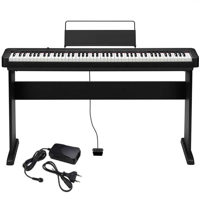 Casio CDP S110 BK - Pianoforte digitale 88 TASTI con STAND - Nero