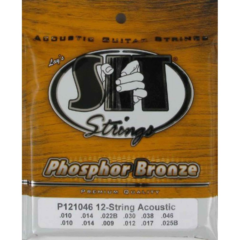 SIT P121046 Corde per chitarra acustica 12 corde – Phosphor Bronze