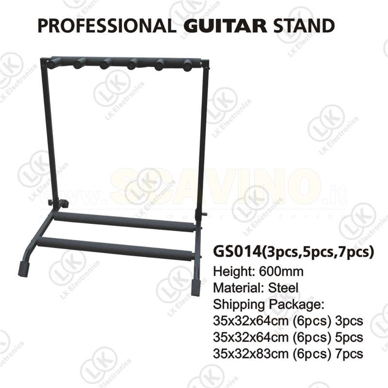 Mpgear GS014/5 - Stand Multiplo 5 Chitarre